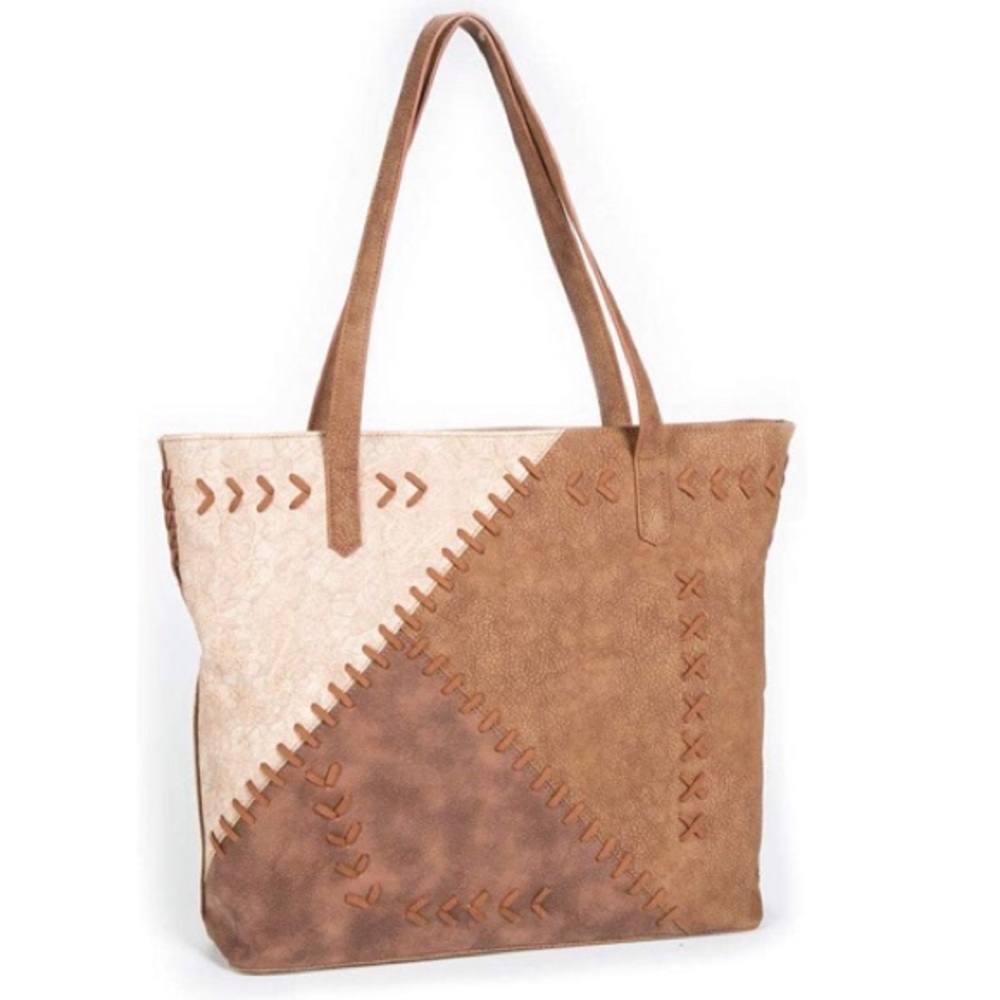 Catchfly laced patchwork tote